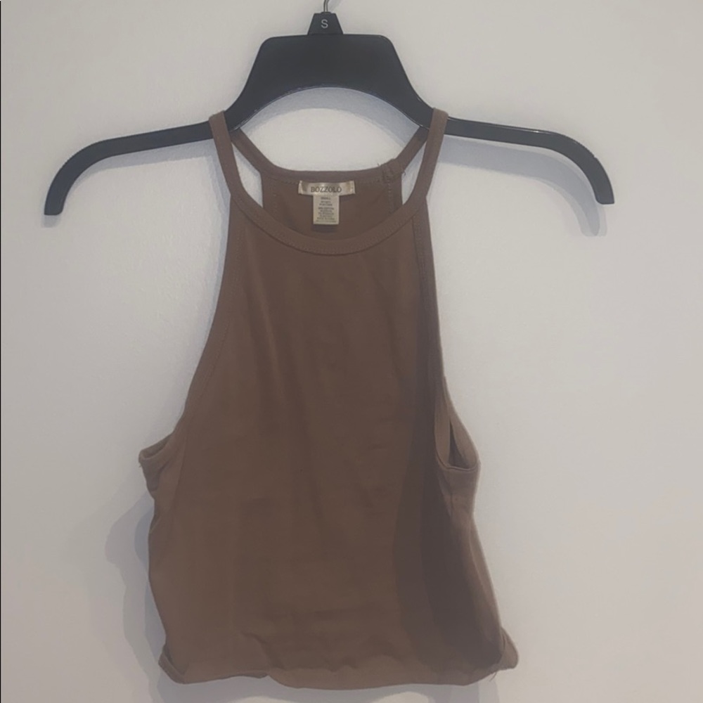 Tan crop top